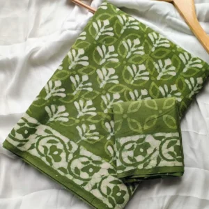 Pure Mulmul Cotton Saree with Blouse Piece - ID #M111
