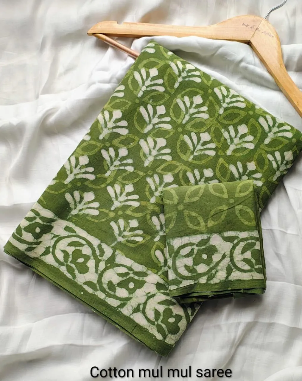 Pure Mulmul Cotton Saree with Blouse Piece - ID #M111