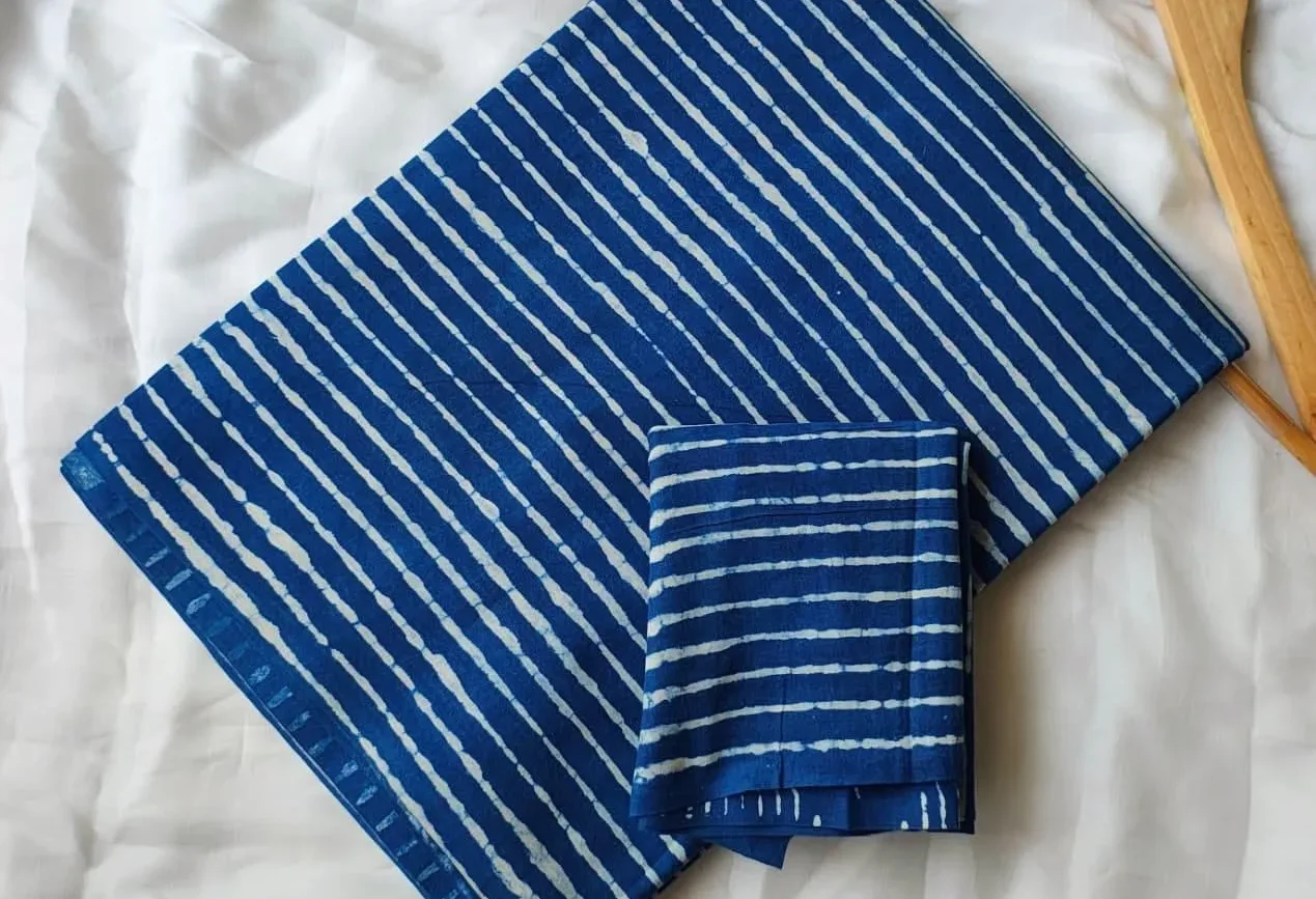 Pure Mulmul Cotton Saree with Blouse Piece - ID #M280